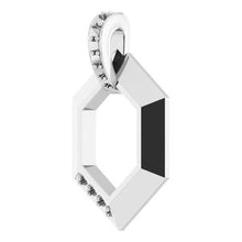 Load image into Gallery viewer, Sterling Silver 2-Stone Group Family 16-18&quot; Necklace Mounting
