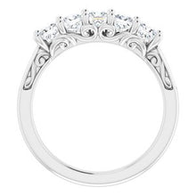 Charger l&#39;image dans la galerie, Jonc anniversaire Platinum 1 CTW Diamond
