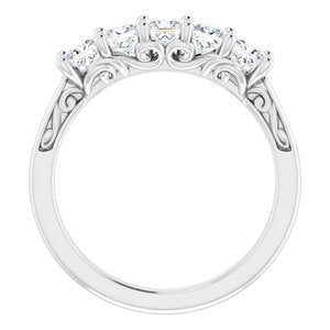 Jonc anniversaire Platinum 1 CTW Diamond