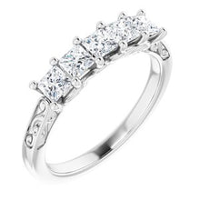 Load image into Gallery viewer, Platinum 3/4 CTW Diamond Anniversary Band
