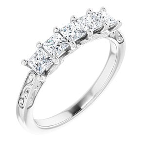 Platinum 3/4 CTW Diamond Anniversary Band