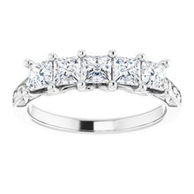 Charger l&#39;image dans la galerie, Jonc anniversaire Platinum 1 CTW Diamond
