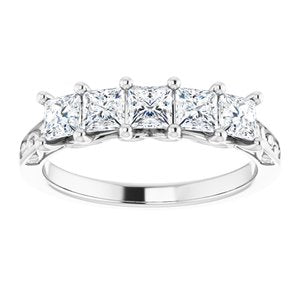 Jonc anniversaire Platinum 1 CTW Diamond
