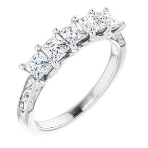 Jonc anniversaire Platinum 1 CTW Diamond