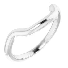 Load image into Gallery viewer, Sterling Silver Band for 11x9 mm Emerald Ring
