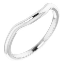 Charger l'image dans la galerie, Sterling Silver Band for 5 mm Cushion Ring
