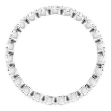 Charger l&#39;image dans la galerie, 14K White 1 3/8 CTW Diamond Eternity Band Taille 8
