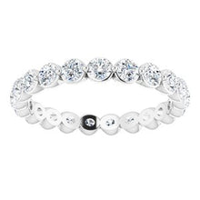 Load image into Gallery viewer, 14K White 1 1/4 CTW Diamond Eternity Band Size 6
