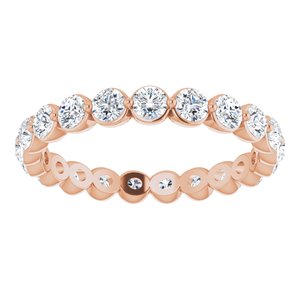 14K Rose 1 1/4 CTW Diamond Eternity Band Size 5.5