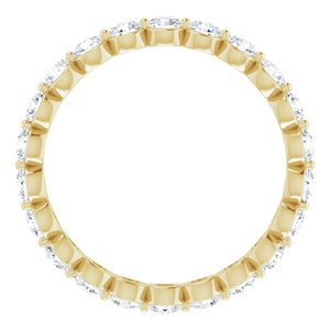 14K Yellow 1 1/3 CTW Diamond Eternity Band Taille 7