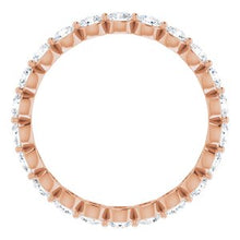 Charger l&#39;image dans la galerie, 14K Rose 1 1/3 CTW Diamond Eternity Band Taille 6.5
