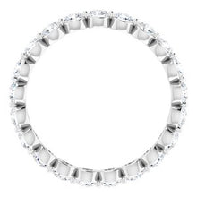 Load image into Gallery viewer, 14K White 1 1/4 CTW Diamond Eternity Band Size 5.5
