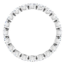 Load image into Gallery viewer, Platinum 1 1/5 CTW Diamond Eternity Band Size 4.5
