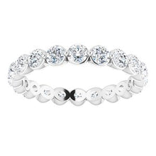 Load image into Gallery viewer, Platinum 1 1/5 CTW Diamond Eternity Band Size 4.5
