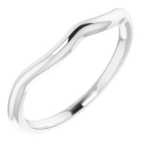 Sterling Silver Band for 9 mm Cushion Ring