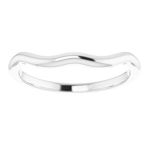 Sterling Silver Band for 9x7 mm Emerald Ring