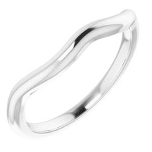 Charger l'image dans la galerie, Sterling Silver Band for 10 mm Square Ring

