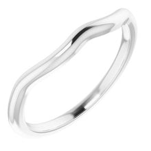 Charger l'image dans la galerie, Sterling Silver Band for 7.5 mm Square Ring
