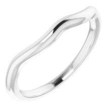 Charger l'image dans la galerie, Sterling Silver Band for 8 mm Square Ring
