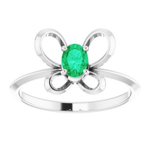 Youth Butterfly Birthstone Ring   