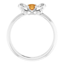 Charger l'image dans la galerie, Sterling Silver 4x3 mm Oval November Youth Butterfly Birthstone Ring
