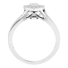 Charger l'image dans la galerie, Sterling Silver Cubic Zirconia Criss-Cross Heart Ring Size 6
