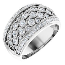 Charger l&#39;image dans la galerie, Bague en diamant 14K blanc 1 CTW
