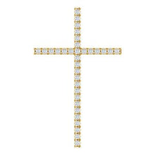 Load image into Gallery viewer, 14K Yellow 1 CTW Diamond Cross Pendant
