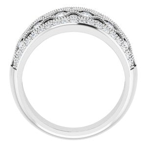 Bague en diamant 14K blanc 1 CTW