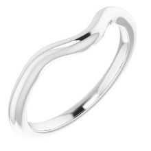 Load image into Gallery viewer, Sterling Silver Band for 7x5 mm Emerald Ring

