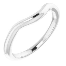 Charger l'image dans la galerie, Sterling Silver Band for 6.5 mm Round Ring
