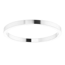Load image into Gallery viewer, 14K X1 White 1.5 mm Flat Band Size 6
