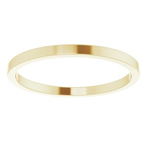 10K Yellow 1.5 mm Flat Band Size 7