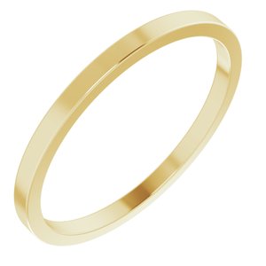 10K Yellow 1.5 mm Flat Band Size 9