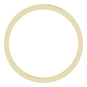 10K Yellow 1.5 mm Flat Band Size 10