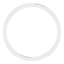 Load image into Gallery viewer, 10K White 1.5 mm Flat Band Size 9
