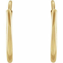 Load image into Gallery viewer, 14K Yellow 12 mm Tube Hoop Earrings
