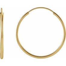 Load image into Gallery viewer, 14K Yellow 20 mm Tube Hoop Earrings
