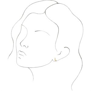 Single Initial Earring
