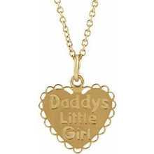 Load image into Gallery viewer, Youth &quot;Daddy&#39;s Little Girl&quot; Necklace or Pendant
