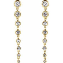 Load image into Gallery viewer, 14K Yellow 1 3/4 CTW Lab-Grown Diamond Earrings
