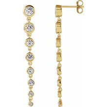 Load image into Gallery viewer, 14K Yellow 1 3/4 CTW Lab-Grown Diamond Earrings
