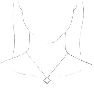 Platinum 5/8 CTW Diamond 16-18" Necklace