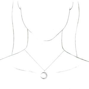 Crescent Moon Necklace or Pendant  