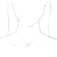 Load image into Gallery viewer, Interlocking Circle Necklace or Center 
