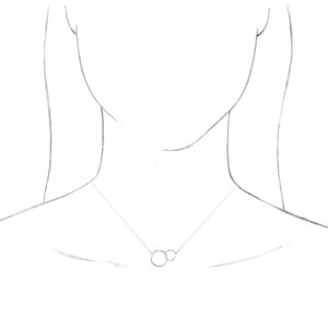 Interlocking Circle Necklace or Center 