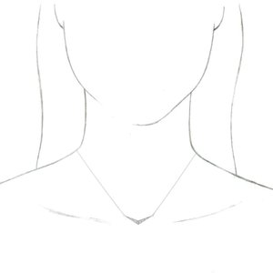 Sculptural "V" Necklace or Center 