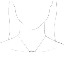 Charger l&#39;image dans la galerie, Bezel-Set Bar Necklace or Center  
