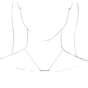 Bezel-Set Bar Necklace or Center  