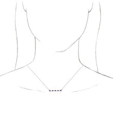 Charger l&#39;image dans la galerie, Bezel-Set Bar Necklace or Center  
